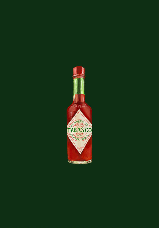 "ASH'S DINER - Salty Condiments" Tabasco Mini Print