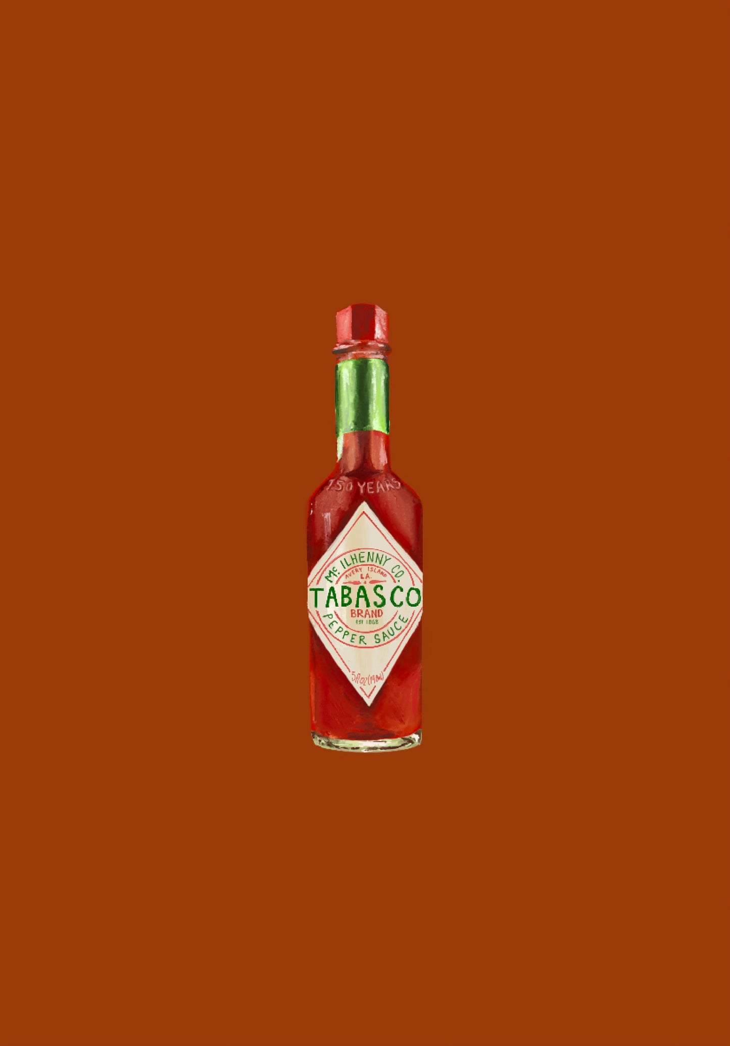 "ASH'S DINER - Salty Condiments" Tabasco Mini Print